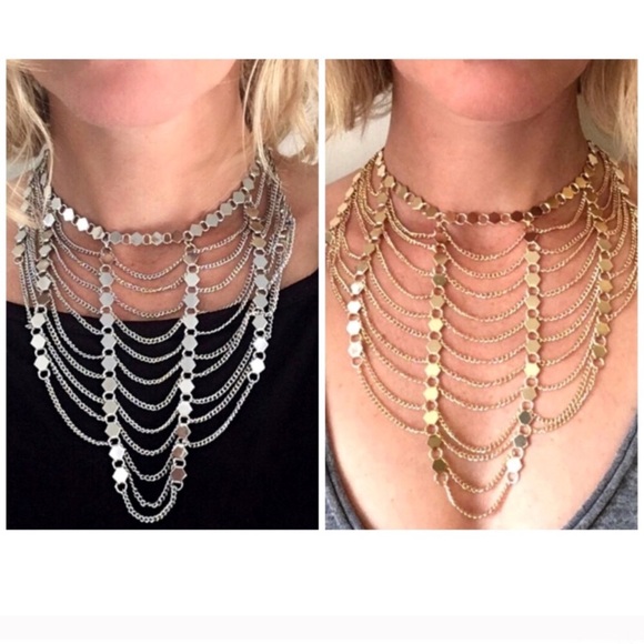 Jessica Elliot Sansa layered gold necklace - Picture 2 of 3